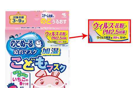 Kobayashi Nodonu-Ru Mask หน้ากากอนามัยช่วยเพิ่มความชุ่มชื้นสำหรับเด็ก ป้องกันฝุ่น PM2.5 (กลิ่นสตรอเบอร์รี่)