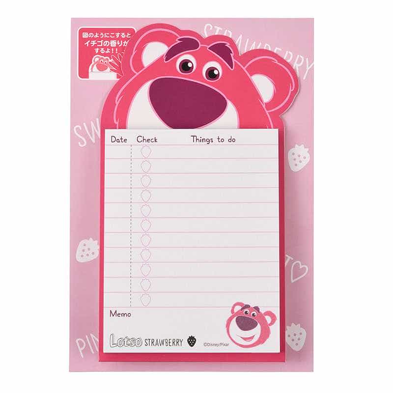 Lotso 「Pink Stationery」สมุดโน๊ต Memo TO DO LIST