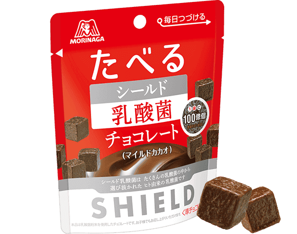 Morinaga Shield Lactic Acid Bacteria ช็อคโกแลตป้องกันหวัด 50g
