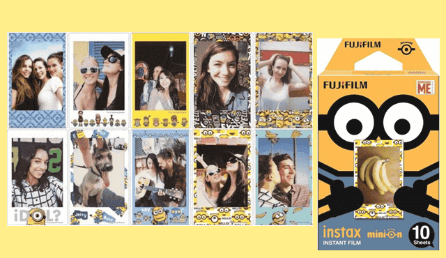 Fujifilm Instax instant Film ฟิลม์โพลารอยด์ ลายMinion 10แผ่น