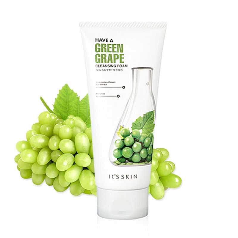 It's Skin Have a Greengrape Cleansing Foam 150ml โฟมล้างหน้าผสมสารสกัดจากองุ่นเขียน ช่วยผลัดเซลล์ผิว