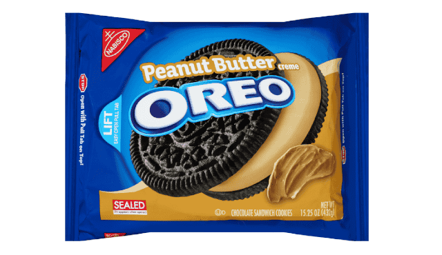 Oreo Cookies, Peanut Butter Crème, 15.25 Oz