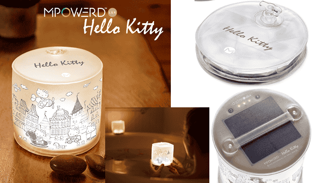 Hello Kitty โคมไฟเป่าลมกันน้ำ ใช้พลังงานแสงอาทิตย์