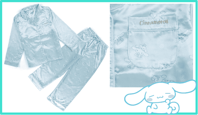 Cinnamoroll「Fuwamoko」ชุดนอนผ้าซาตินผู้หญิง