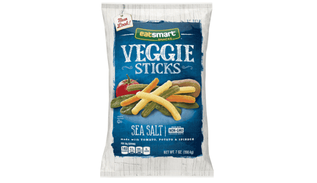 EatSmart Snacks Sea Salt Veggie Sticks, Tomato, Potato & Spinach, 7.0 OZ