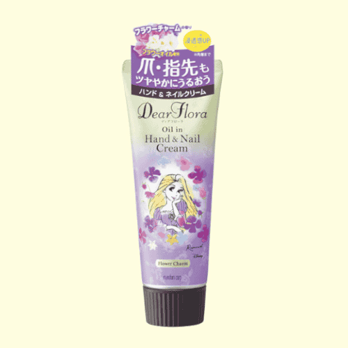 [Mandom] Dear Flora - Oil in Hand & Nail Cream กลิ่น Flower Charm ลายราพันเซล 60g