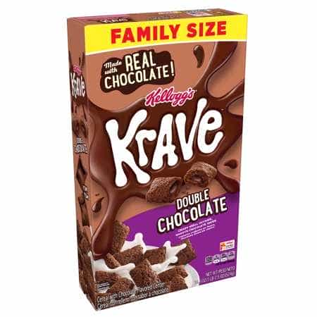 Kellogg's Krave Double Chocolate Breakfast Cereal 18.5 oz.