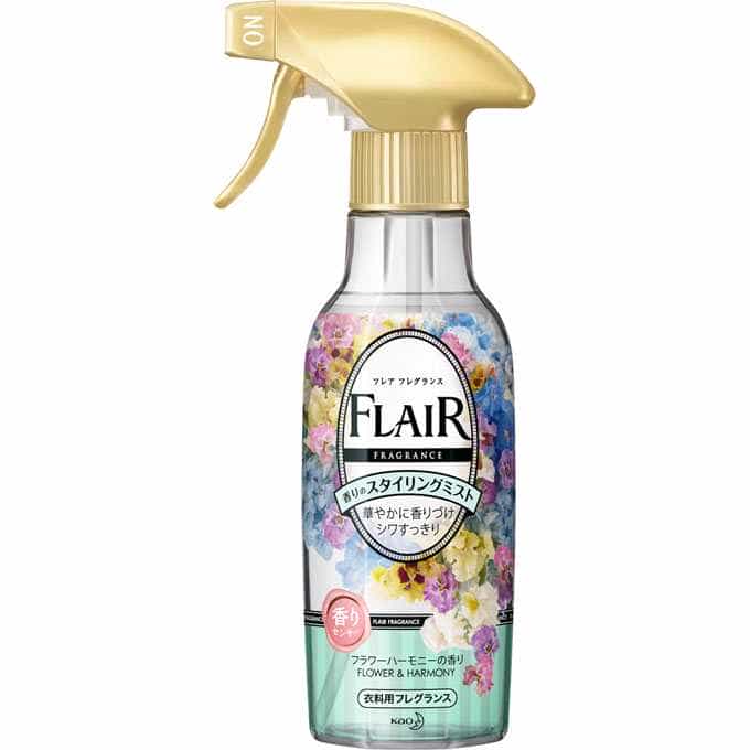 Flair Fragrance สเปรย์ฉีดผ้าเรียบ เรียบง่ายไม่ต้องรีด กลิ่นFLOWER & HARMONY 270 ml.