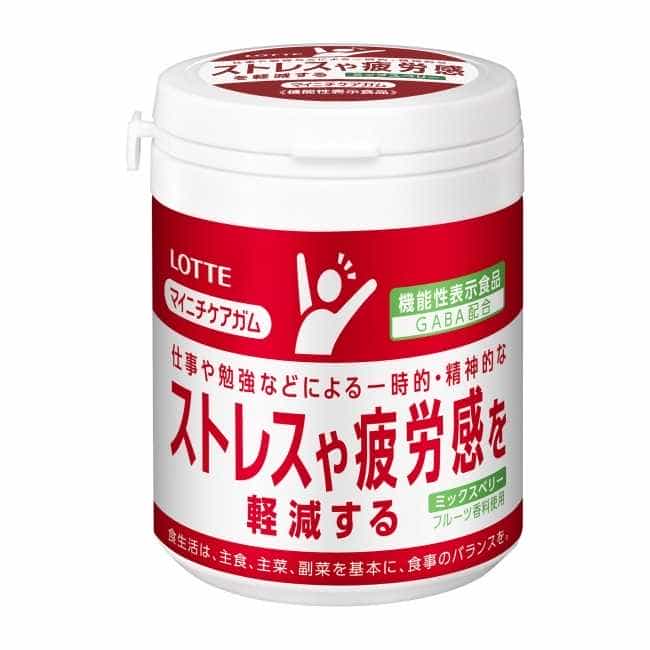 Mainichi Care Gum หมากฝรั่งลดความเครียดและความเหนื่อยล้า รสมิกซ์เบอร์รี่ /ขนาด 143 g