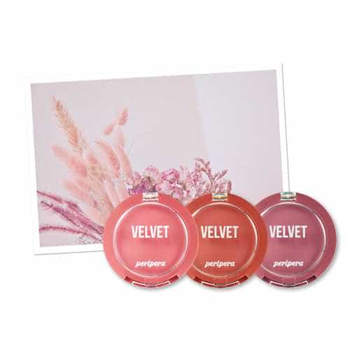 PERIPERA Pure Blushed Velvet Cheek ครีมบลัช สีเบอร์ 7 - 9 สีใหม่ โทนสีชมพู แต่งง่าย ใช้ได้ทุกวัน