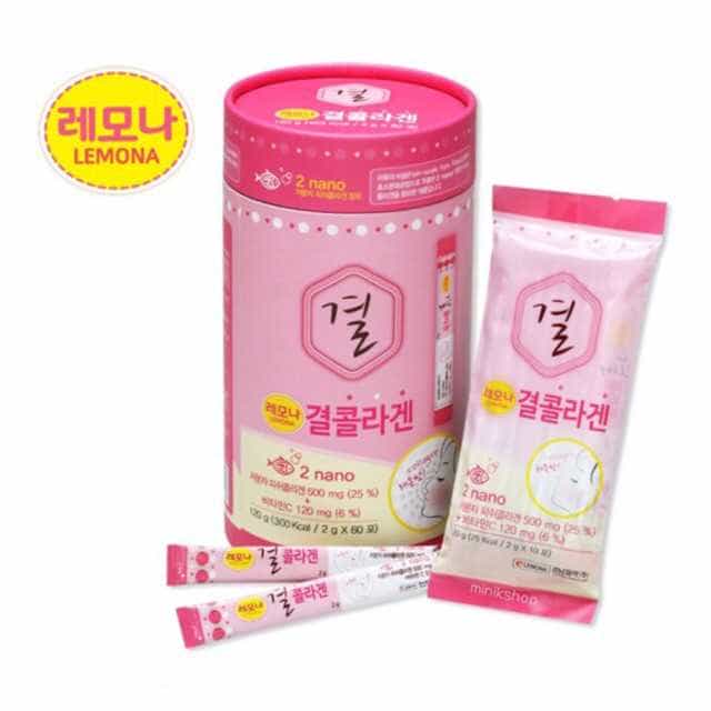 Gyeol Lemona Nano Collagen คอลลาเจนผงจากเกาหลีที่ช่วยให้ผิวสวยใส (60 ซอง)