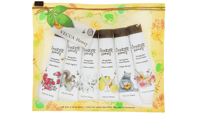 VECUA Honey Wonder Honey Hand Cream Gift เซ็ตของขวัญครีมทามือ 6กลิ่น